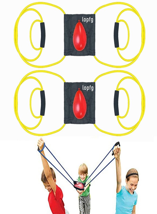 lopfg Water Balloon Launcher ;water balloon slingshot ;water balloon launcher slingshot;Beast 300-yard Waters Balloon Slingshot/Cannon/Launcher ;yellow-2pcs - Image 1